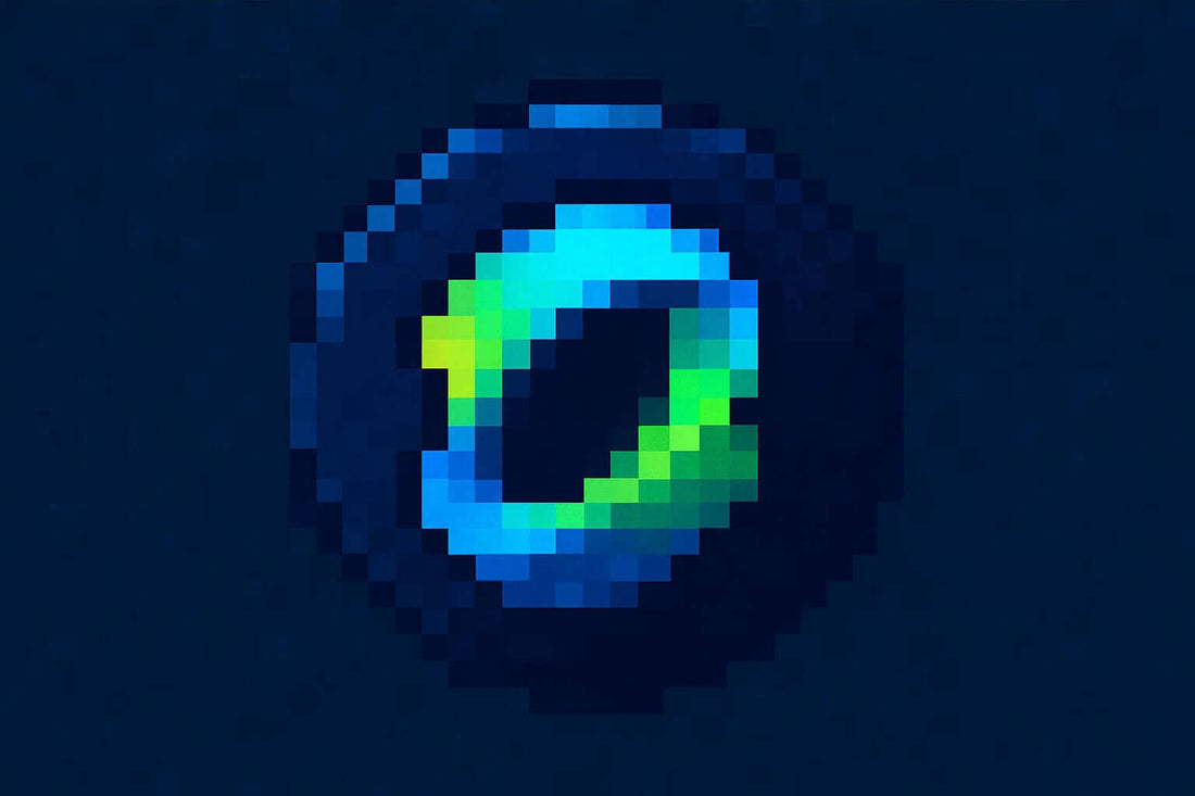 Why Kling AI Has Become My Favorite Tool for Creating VJ Content logo displayed in pixel art style.