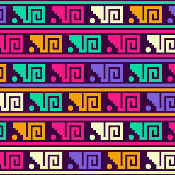 Frame from a visual loop in the Ancient Mexico VJ Loops Pack, showcasing ancient Mexican symbols and textures
