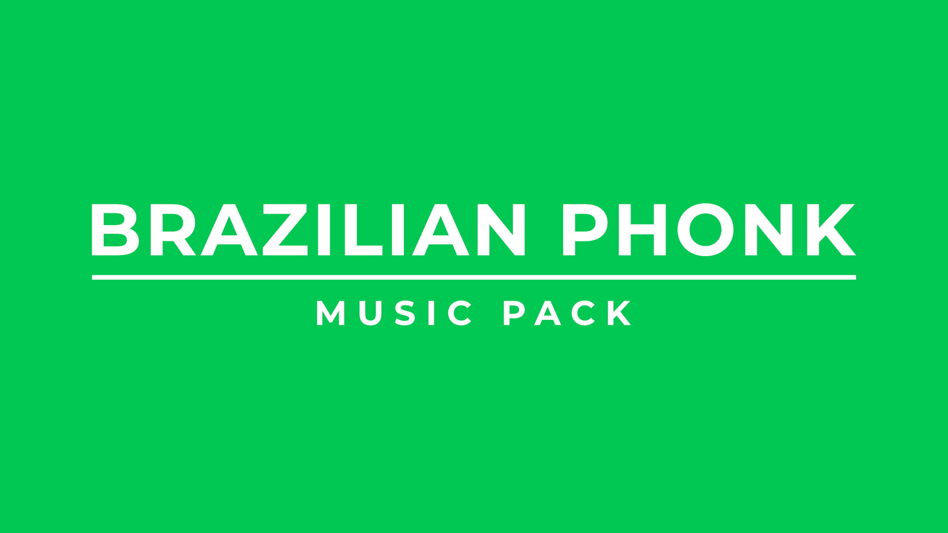 Green background with 'BRAZILIAN PHONK MUSIC PACK' text