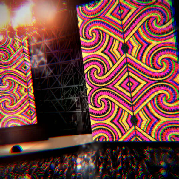 Preview of an animated loop from the Maori Loops VJ Pack featuring intricate tribal patterns