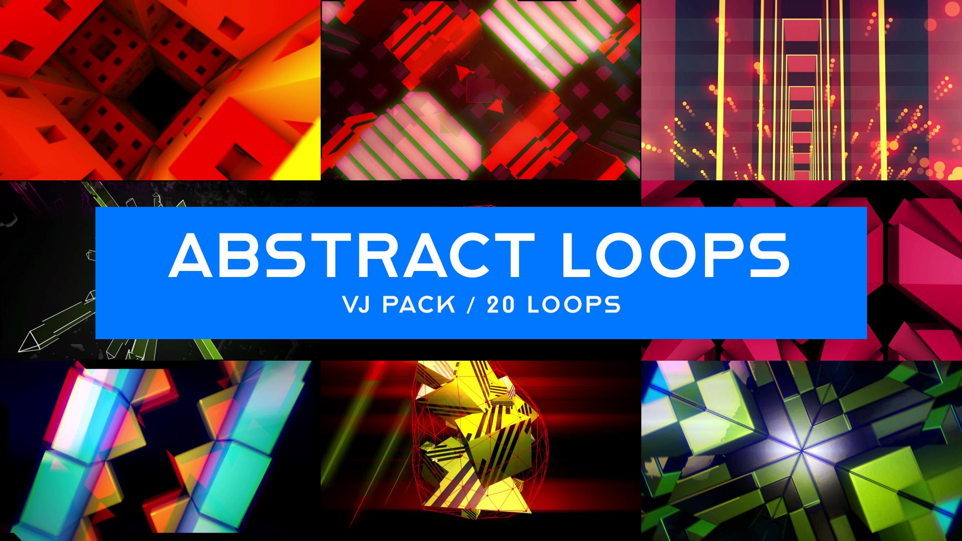 Abstract Loops / 3D Shapes VJ Pack – VJ Galaxy