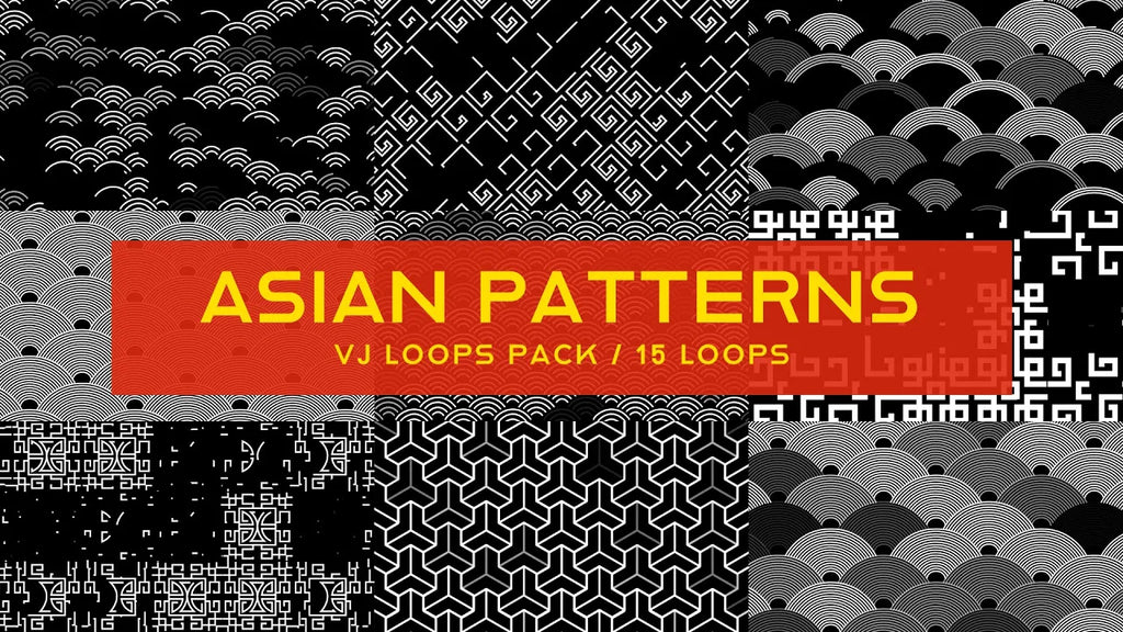 East Asian Patterns VJ Loops