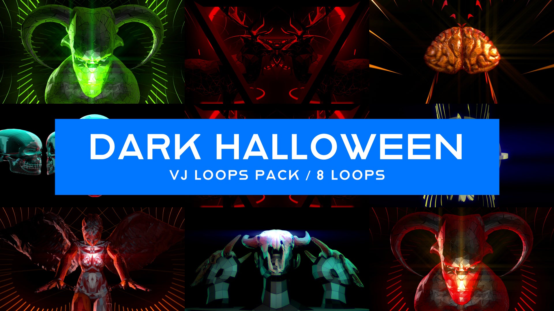 Dark Halloween / Eight Halloween VJ Loops