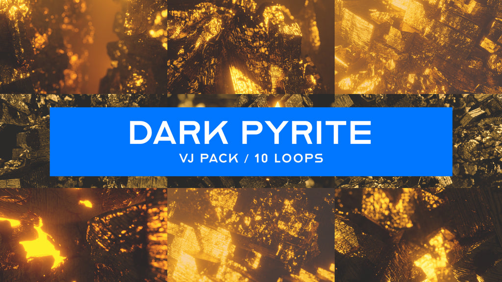 Dark Pyrite / Dark Angular Crystals for Trance Music
