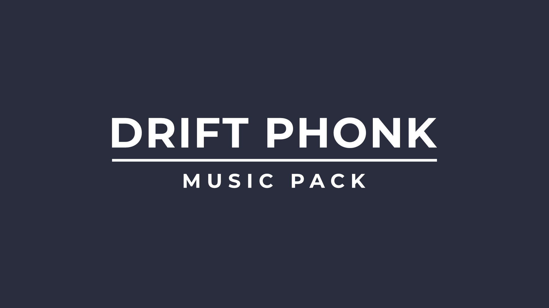 Slate blue background with 'DRIFT PHONK MUSIC PACK' text