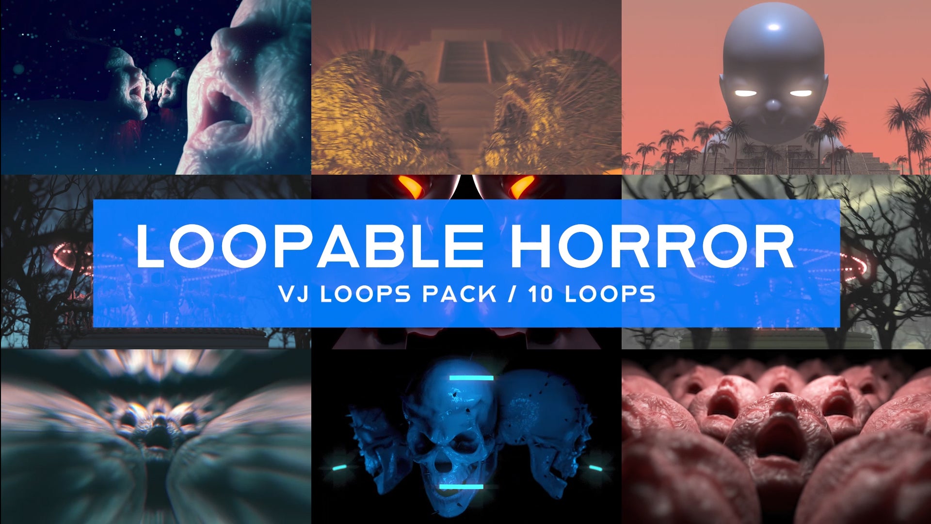 Loopable Horror / Halloween VJ Loops