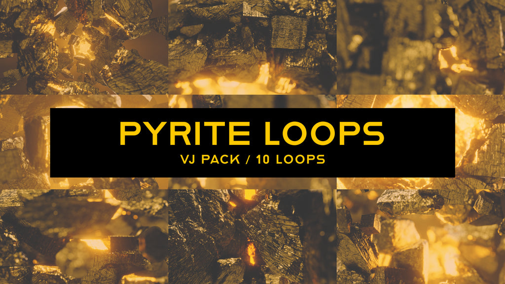 Pyrite Loops / Golden Angular Crystals for Chillout