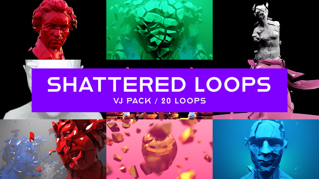 Shattered Loops - Fractured 3D VJ Loops Pack