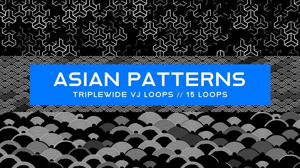 Asian Patterns Triplewide Visuals