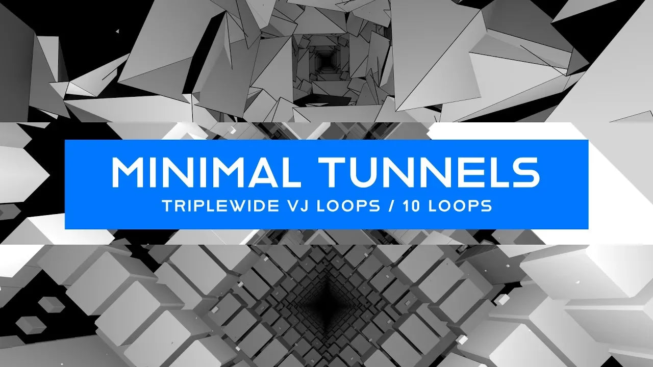 Triplewide Abstract Fractal Tunnels