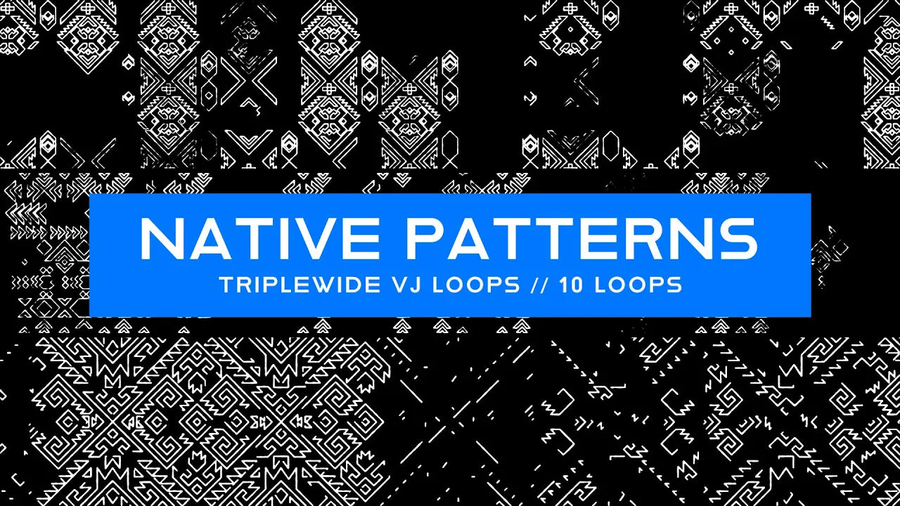 Triplewide Native Patterns Visuals