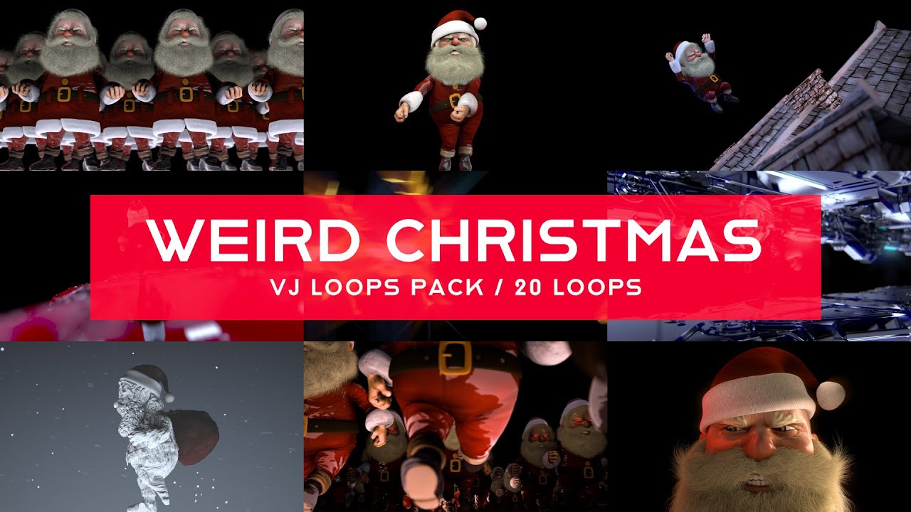 Weird Christmas VJ Pack - VJ Loops for Christmas