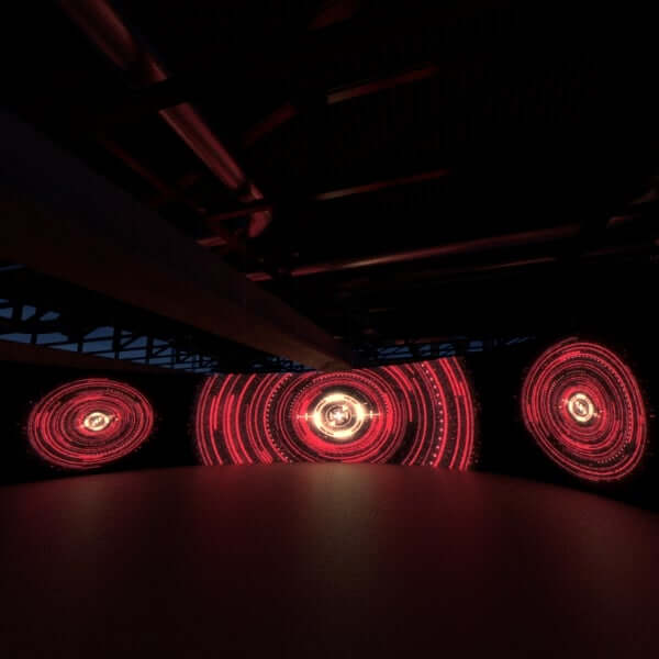 Red HUD Triplewide VJ Loop