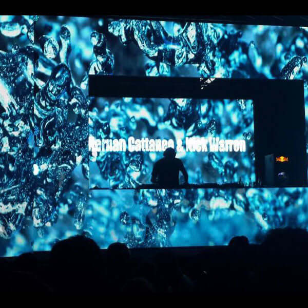 DJ Performance with Water VJ Loops